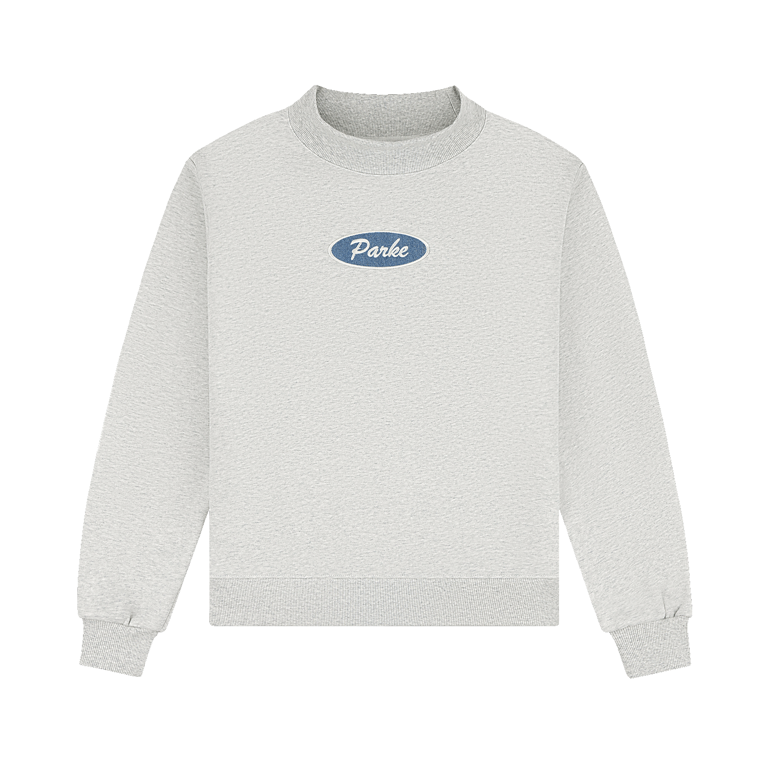 Signature Patch Mockneck - Classic Grey