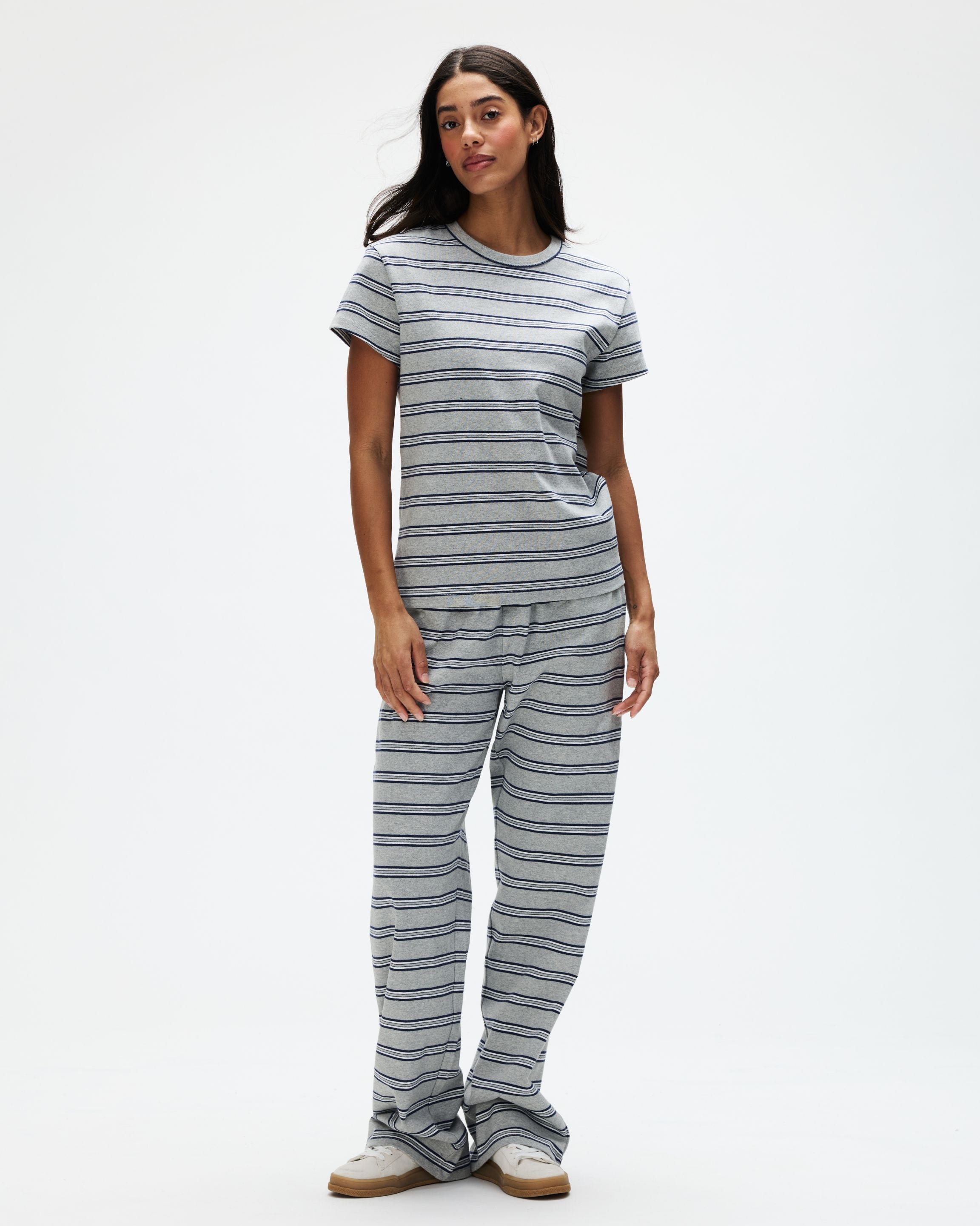 Striped Cotton Boxer Pants - Core Stripe