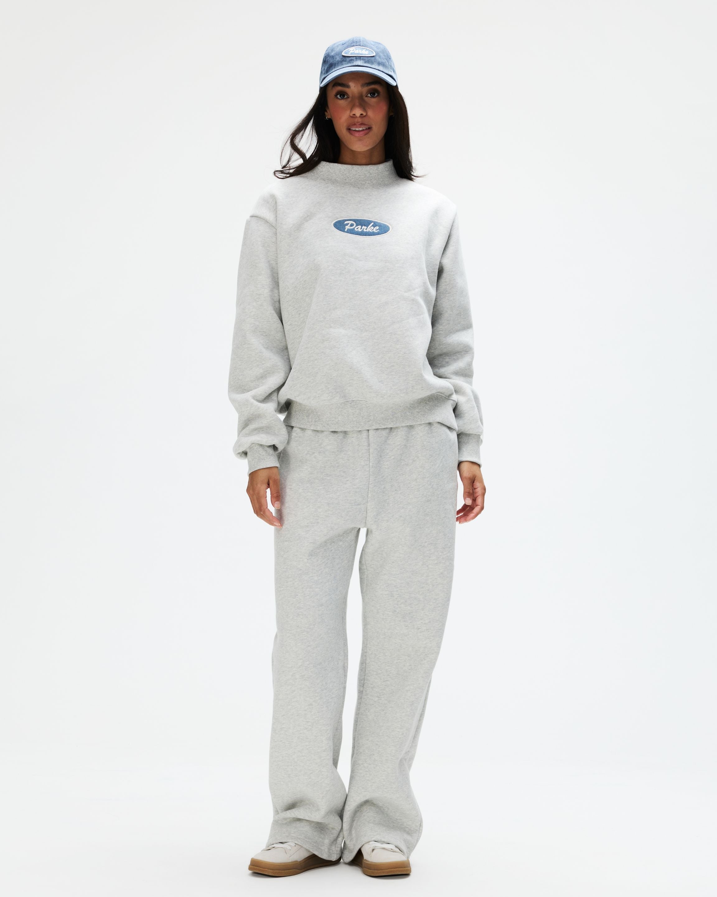 Signature Patch Mockneck - Classic Grey