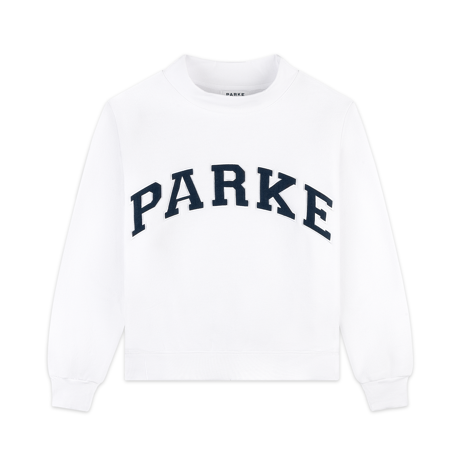 OG Varsity Mockneck - White + Denim